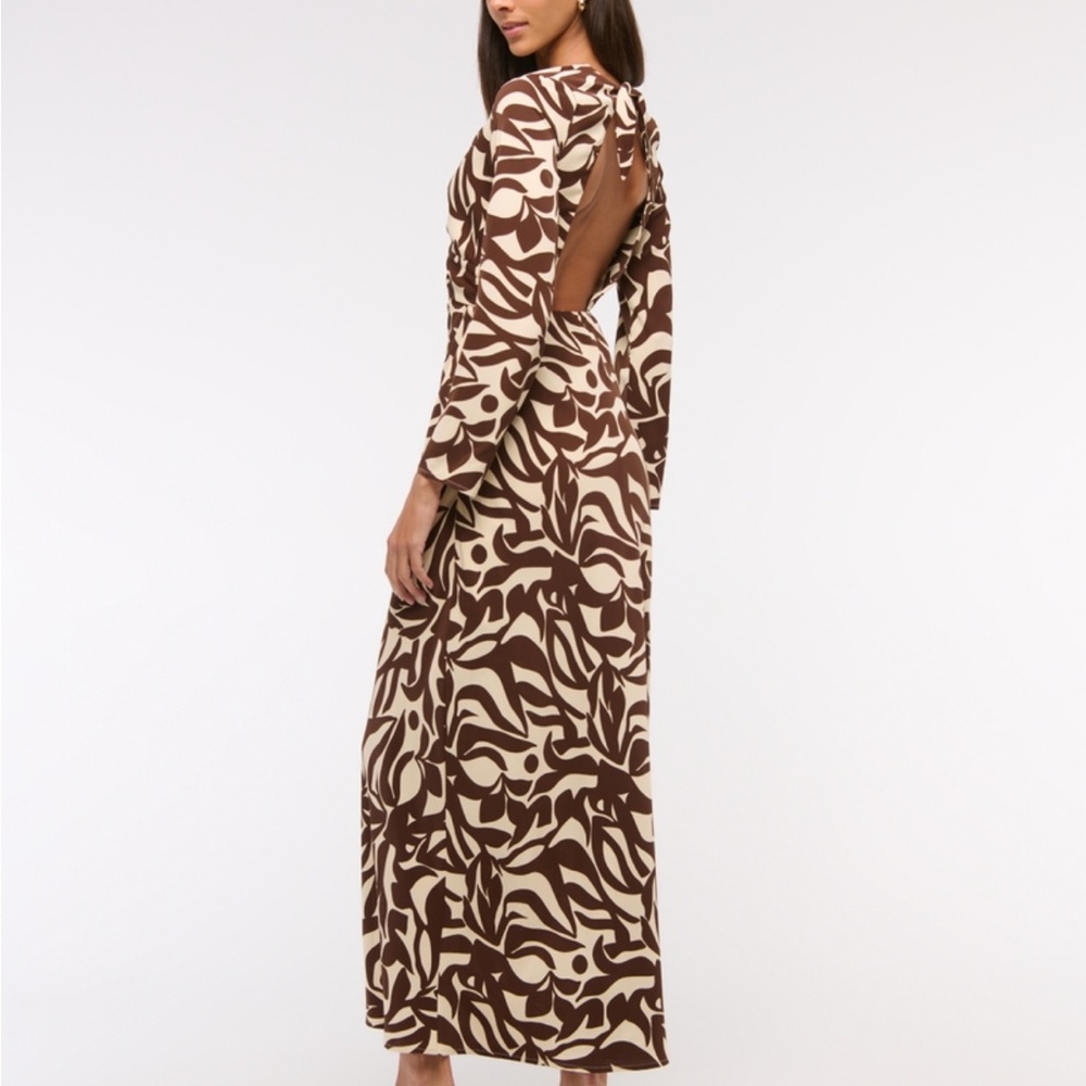 NEW: Brown and Cream Patterned Dress from Abercrombie and Fitch XXSP